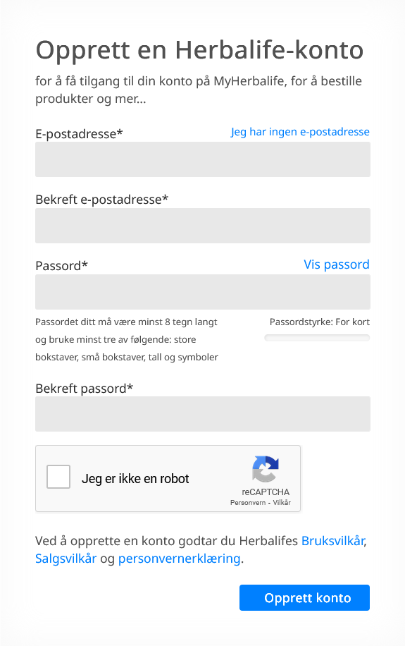 Register konto